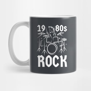 1980s Rock Music Drummer Mug